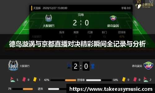 德岛漩涡与京都直播对决精彩瞬间全记录与分析